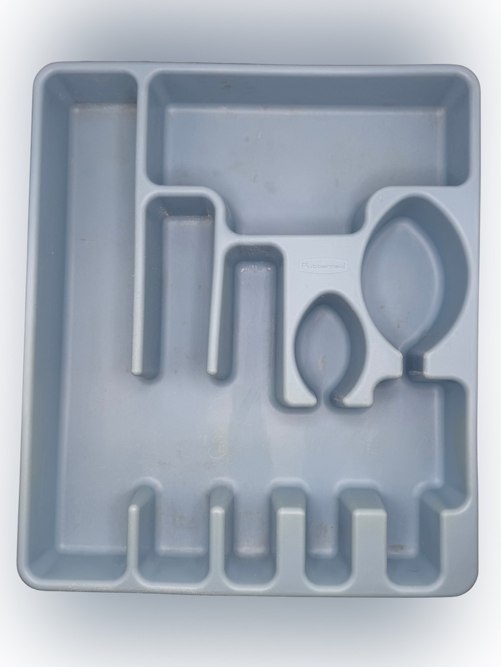 Vintage Rubbermaid 2922 Slate Blue Cutlery Tray Silverware Organizer USA 1992